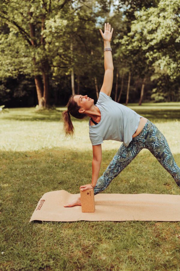 Yoga natural cork block