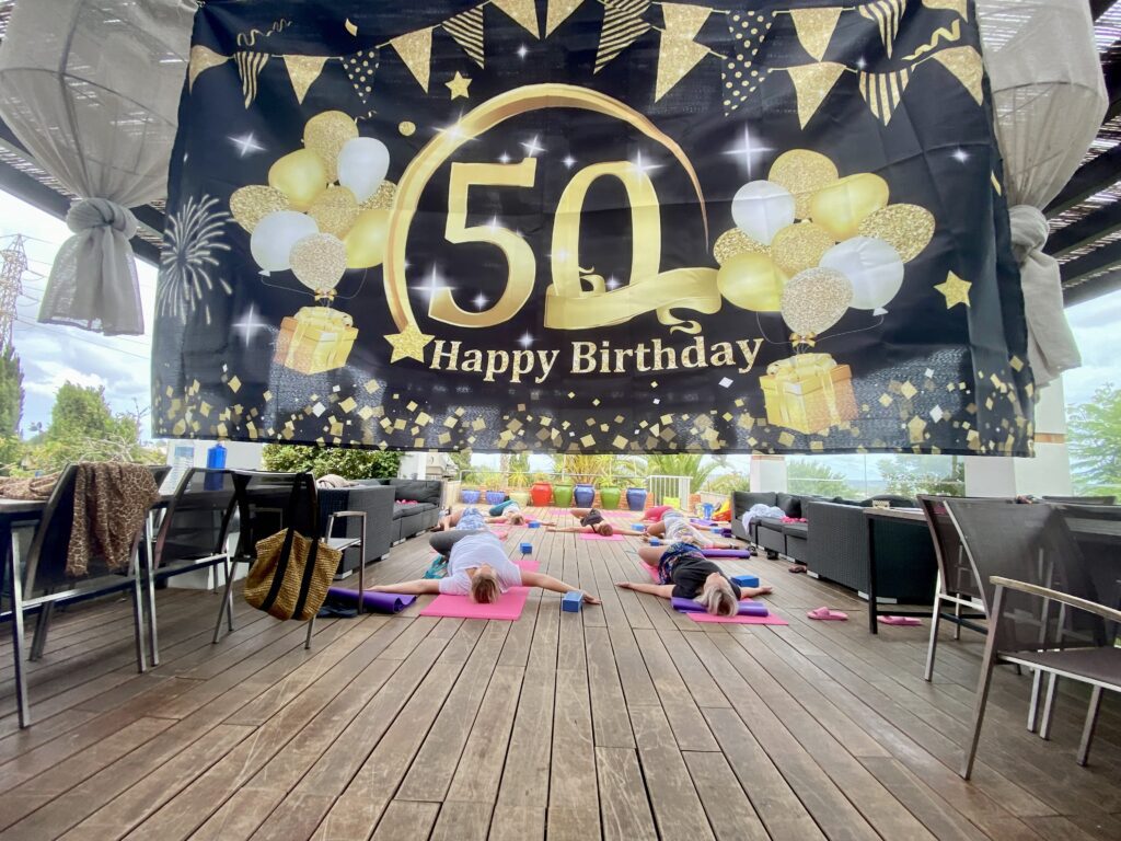 birthday yoga